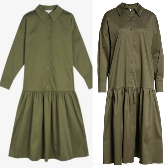 Ted Baker Ressa Oversized Shirt Dress in Olive size 6 Ted size 2 (see chart) - Picture 6 of 10